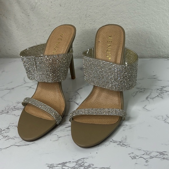 VENUS Shoes - Venus Rhinestone Heels Size 8
